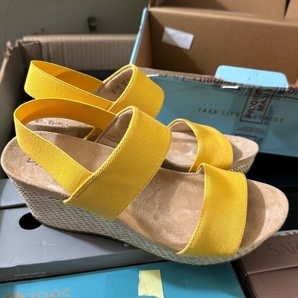 LifeStride Womens Delta Slingback Ankle Strap Wedge Sandals - Picture 5 of 7